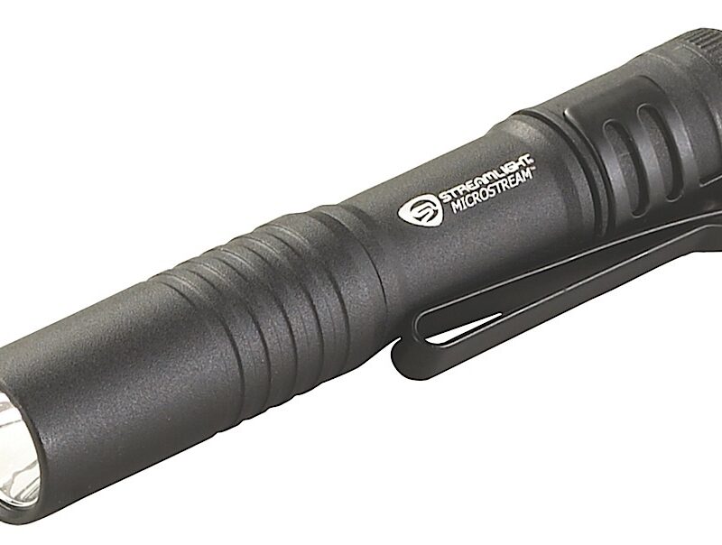 Streamlight 66318 MicroStream Pocket Light  Black Anodized 45 Lumens White C4 LED