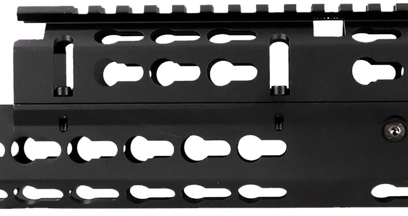 Aim Sports MKAK03 Russian Handguard  9.60" Keymod Medium Size Style Made of 6061-T6 Aluminum with Black Anodized Finish for AK-47