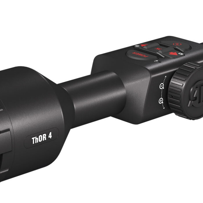 ATN TIWST4641A Thor 4 640 Thermal Rifle Scope Black Anodized 1-10x Multi Reticle 640x480 Resolution Features Rangefinder