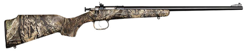 Crickett KSA2284 Youth  22 WMR 1rd 16.12" Blued Barrel/Receiver, Fixed Front/Adjustable Rear Peep Sights, Mossy Oak Break-Up Synthetic Stock w/11.5" LOP, Rebounding Firing Pin Safety