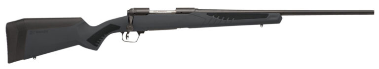 Savage Arms 57060 110 Hunter Full Size 22-250 Rem 4+1 22" Matte Black Button-Rifled Barrel, Matte Black Drilled & Tapped Carbon Steel Receiver, Adj AccuStock Matte Gray Synthetic Stock, Right Hand