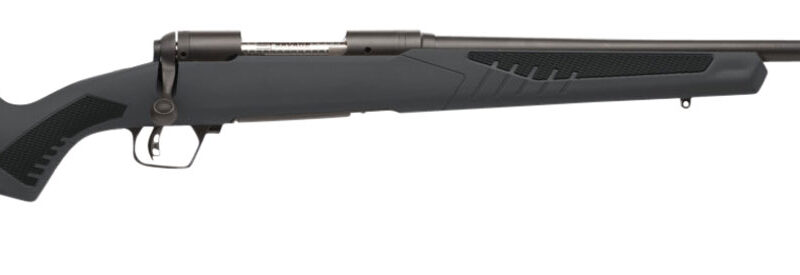 Savage Arms 57060 110 Hunter Full Size 22-250 Rem 4+1 22" Matte Black Button-Rifled Barrel, Matte Black Drilled & Tapped Carbon Steel Receiver, Adj AccuStock Matte Gray Synthetic Stock, Right Hand