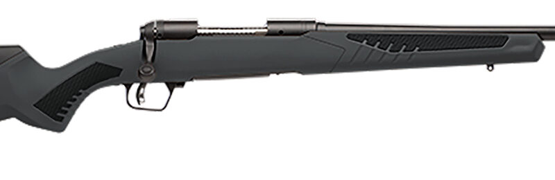Savage Arms 57038 110 Hunter Full Size 25-06 Rem 4+1 22" Matte Black Button-Rifled Barrel, Matte Black Drilled & Tapped Carbon Steel Receiver, Adj AccuStock Matte Gray Synthetic Stock, Right Hand
