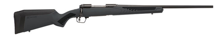 Savage Arms 57039 110 Hunter Full Size 270 Win 4+1 22" Matte Black Button-Rifled Barrel, Matte Black Drilled & Tapped Carbon Steel Receiver, Adj AccuStock Matte Gray Synthetic Stock, Right Hand
