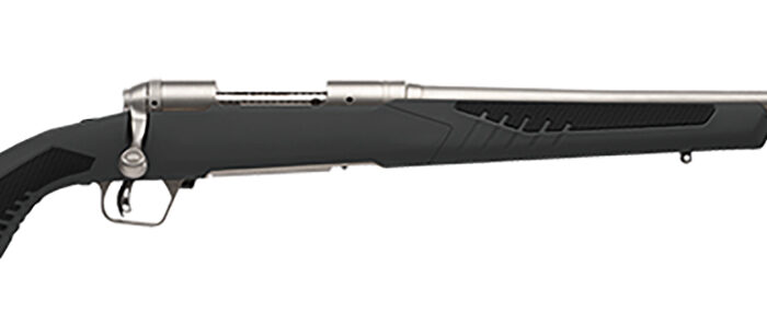 Savage Arms 57077 110 Storm Full Size 6.5 Creedmoor 4+1 22" Matte Button-Rifled Barrel, Matte Drilled & Tapped Stainless Steel Receiver, AccuStock Matte Gray Synthetic Stock, Right Hand