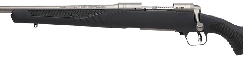 Savage Arms 57057 110 Storm Full Size 30-06 Springfield 4+1 22" Matte Button-Rifled Barrel, Matte Drilled & Tapped Stainless Steel Receiver, AccuStock Matte Gray Synthetic Stock, Left Hand