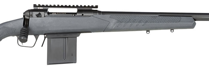 Savage Arms 57007 110 Tactical Full Size 308 Win 10+1 24" Matte Black Heavy Threaded Barrel, Matte Black Picatinny Rail Carbon Steel Receiver, Adj AccuStock Matte Gray Synthetic Stock, Right Hand