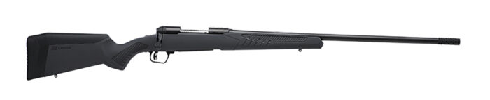 Savage Arms 57023 110 Long Range Hunter Full Size 308 Win 4+1 26" Matte Black Threaded Barrel, Matte Black Drilled & Tapped Carbon Steel Receiver, Adj AccuStock Matte Gray Synthetic Stock, Right Hand