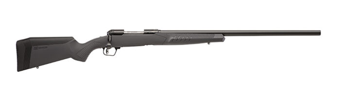 Savage Arms 57067 110 Varmint Full Size 22-250 Rem 4+1 26" Matte Black Button-Rifled Barrel, Matte Black Drilled & Tapped Carbon Steel Receiver, Adj AccuStock Matte Gray Synthetic Stock, Right Hand