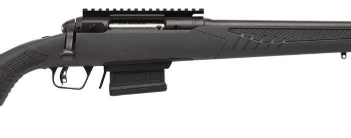 Savage Arms 57140 110 Haymaker 450 Bushmaster 4+1 18" Barrel, Matte Black Metal, Black Fixed AccuStock with AccuFit