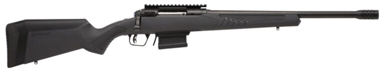Savage Arms 57140 110 Haymaker 450 Bushmaster 4+1 18" Barrel, Matte Black Metal, Black Fixed AccuStock with AccuFit