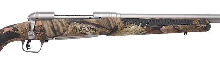 Savage Arms 57045 110 Bear Hunter 300 Win Mag 3+1 23" Matte Stainless Steel Straight Fluted Barrel, Mossy Oak Break-Up Country Fixed Sporter w/AccuFit Stock, Right Hand