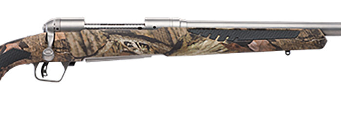 Savage Arms 57046 110 Bear Hunter 338 Win Mag 2+1 23", Matte Stainless, Mossy Oak Break-Up Country Fixed AccuStock with AccuFit