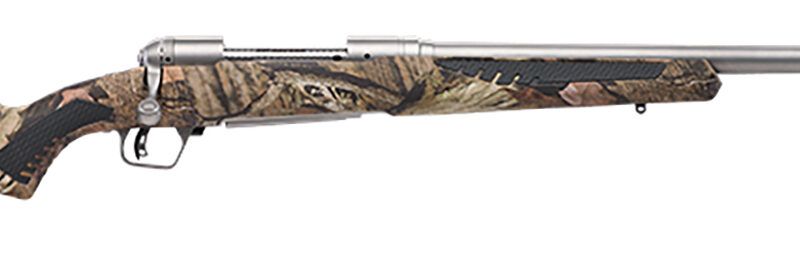 Savage Arms 57047 110 Bear Hunter 375 Ruger 3+1 23" Matte Stainless Steel Straight Fluted Barrel, Mossy Oak Break-Up Country Fixed Sporter w/AccuFit Stock, Right Hand