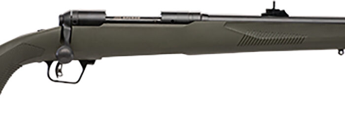 Savage Arms 57019 110 Hog Hunter Full Size 308 Win 4+1 20" Matte Black Threaded Barrel, Carbon Steel Drilled & Tapped Receiver, AccuFit w/Adj Comb & LOP OD Green Synthetic Stock, Right Hand