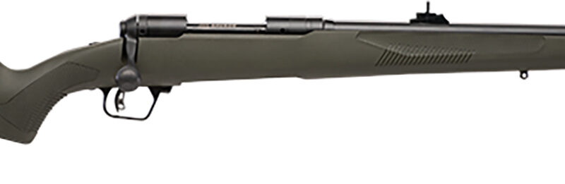 Savage Arms 57019 110 Hog Hunter Full Size 308 Win 4+1 20" Matte Black Threaded Barrel, Carbon Steel Drilled & Tapped Receiver, AccuFit w/Adj Comb & LOP OD Green Synthetic Stock, Right Hand