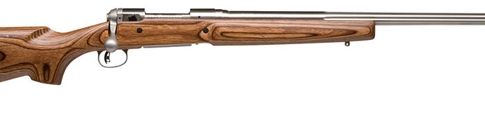 Savage Arms 18465 12 Varminter Low Profile 223 Rem 4+1 Cap 26" 1:9" Matte Stainless Rec/Barrel Satin Brown Stock Right Hand (Full Size) with Detachable Box Magazine