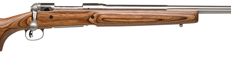 Savage Arms 18466 12 Varminter Low Profile 204 Ruger 4+1 Cap 26" 1:12" Matte Stainless Rec/Barrel Satin Brown Stock Right Hand (Full Size) with Detachable Box Magazine