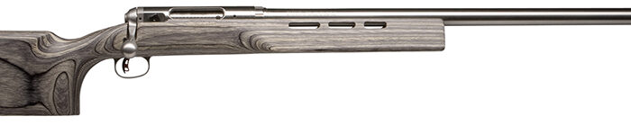 Savage Arms 18533 12 F Class Full Size 6mm BR 1rd 30" Stainless Heavy Barrel, Matte Stainless Steel Receiver Drilled & Tapped, Satin Gray Fixed Laminate Stock, Right Hand