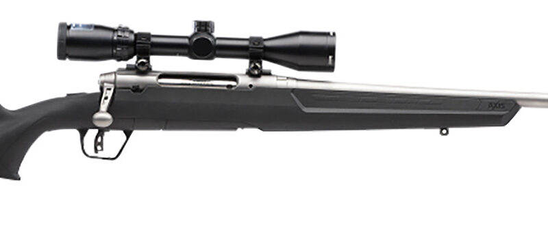 Savage Arms 57101 Axis II XP Full Size 223 Rem 4+1 22" Matte Sporter Barrel, Matte Stainless Steel Receiver Drilled & Tapped, Matte Black Fixed Synthetic Stock, Bushnell Banner 3-9x40mm, Right Hand
