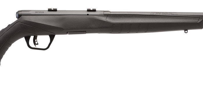 Savage Arms 70540 B Series F Full Size 22 WMR 10+1 21" Matte Black Button Rifled Barrel, Matte Black Drilled & Tapped Carbon Steel Receiver, Matte Black Fixed Synthetic Stock, Left Hand