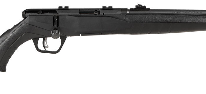 Savage Arms 70514 B Series F Compact 22 WMR 10+1 18" Matte Blued Button Rifled Barrel, Matte Blued Drilled & Tapped Carbon Steel Receiver, Matte Black Fixed Synthetic Stock, Right Hand