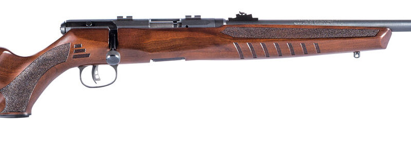 Savage Arms 70510 B22 G Full Size 22 WMR 10+1 21" Matte Black Sporter Barrel, Matte Black Drilled & Tapped Carbon Steel Receiver, Satin Hardwood Fixed Sporter Stock, Right Hand