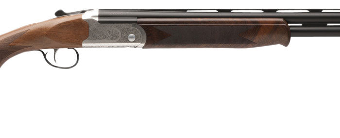 Stevens 22593 555 E 20 Gauge 3" 26" Over/Under Vent Rib Barrel, Silver Engraved Receiver, Oiled Turkish Walnut, Includes Five Chokes, Ambidextrous Hand