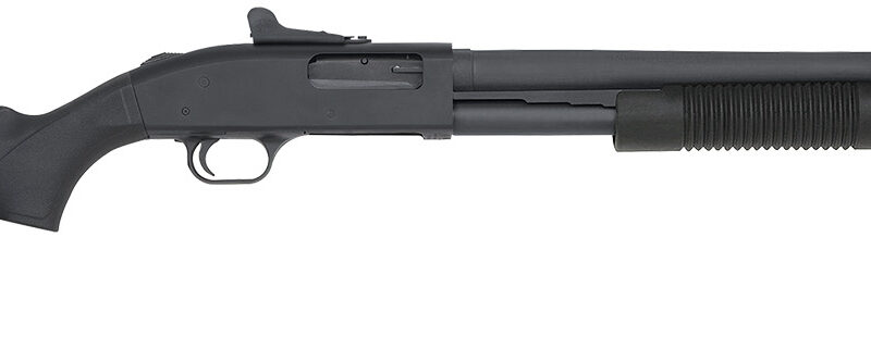 Mossberg 51668 590A1 Tactical 12 Gauge 3" 8+1 20" Parkerized Heavy-Walled Barrel Black Rec with Ghost Ring Rear Sight Black Fixed with Storage Compartment Stock Right Hand (LE)