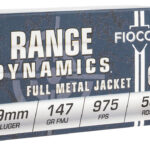 Fiocchi 9APD Range Dynamics 9mmLuger 147gr Full Metal Jacket 50 Per Box/20 Case 2 55838
