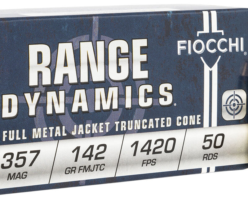 Fiocchi 357F Range Dynamics  357Mag 142gr Full Metal Jacket Truncated Cone 50 Per Box/20 Case