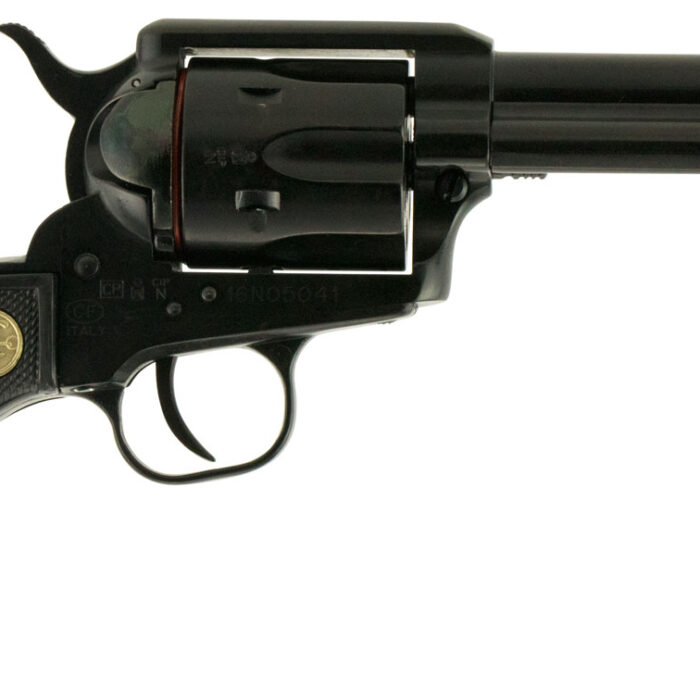Chiappa Firearms CF340250D SAA 1873  Medium Frame 22 LR/22 WMR 6 Shot, 4.75" Blued Steel Barrel, Cylinder & Frame, Black Plastic Grip, Exposed Hammer