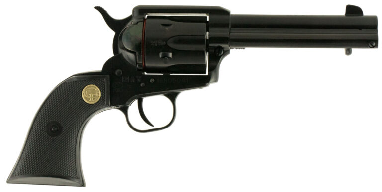 Chiappa Firearms CF340250D SAA 1873  Medium Frame 22 LR/22 WMR 6 Shot, 4.75" Blued Steel Barrel, Cylinder & Frame, Black Plastic Grip, Exposed Hammer