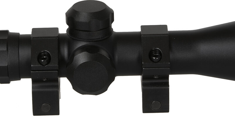 TruGlo TG8504BD Compact  Black Anodized Matte Black 4x 32mm 1" Tube Diamond Reticle