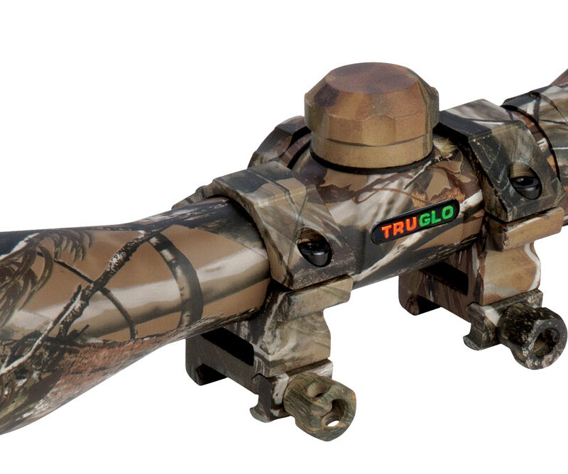 TruGlo TG8504CD Compact  Realtree APG 4x 32mm 1" Tube Diamond Reticle w/Rings
