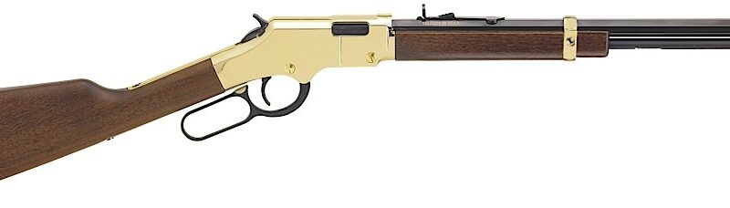Henry H004Y Golden Boy  Youth 22 Short/ 22 Long/ 22 LR 12 LR/16 Short Capacity, 17" Barrel, Brasslite Metal Finish, American Walnut Stock, Right Hand