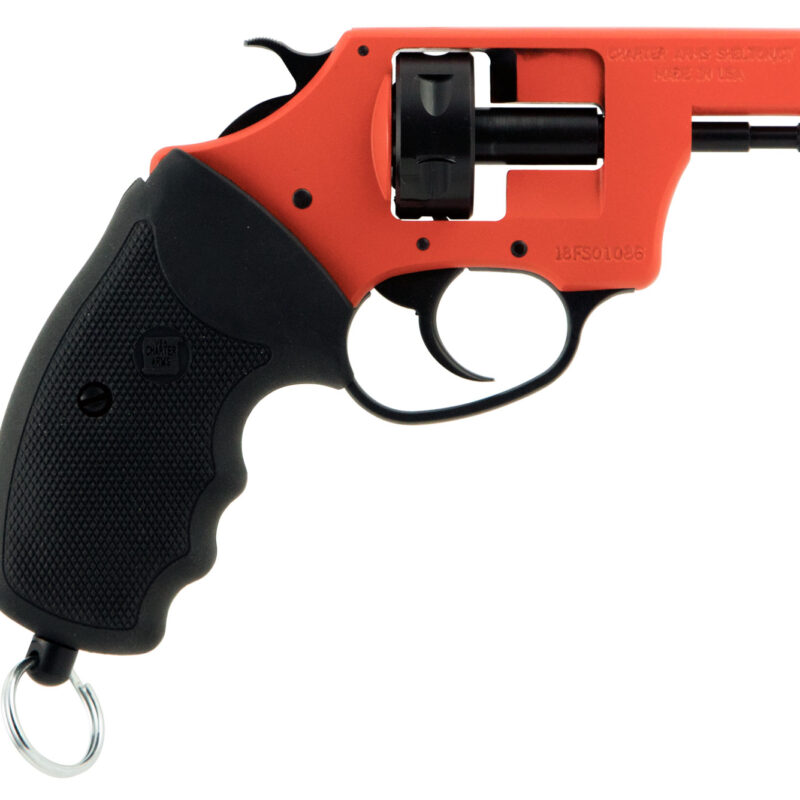 Charter Arms 82290 Pro 22  22 Blank, 6rd Orange Cerakote Frame, Black Rubber Grips
