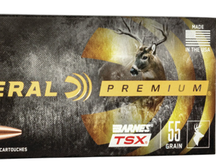 Federal P223S Premium  223Rem 55gr Barnes TSX 20 Per Box/10 Case