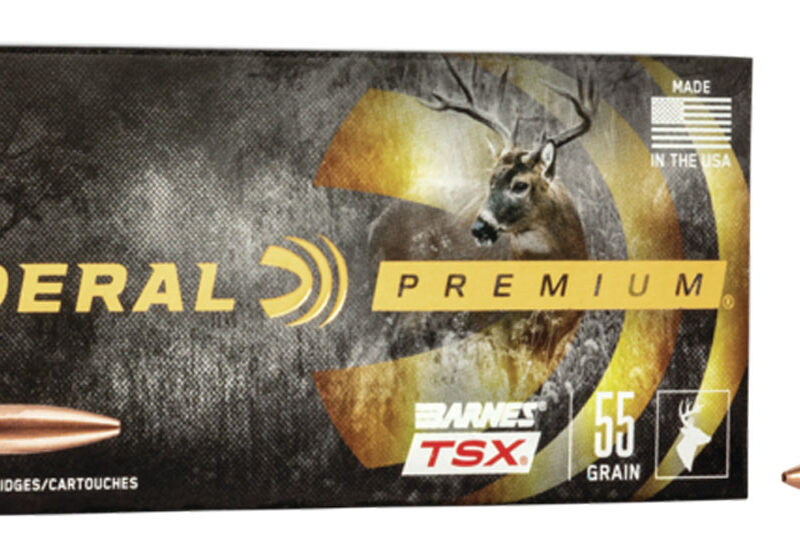 Federal P223S Premium  223Rem 55gr Barnes TSX 20 Per Box/10 Case