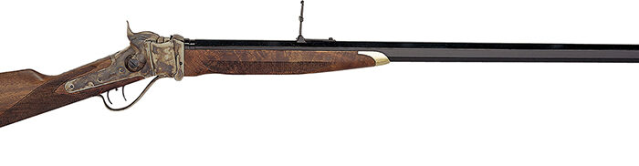 Taylors & Company 210148 1874 Sharps Down Under Sport 45-70 Gov Caliber with 1rd Capacity, 34" Blued Barrel, Color Case Hardened Metal Finish & American Walnut Stock Right Hand (Full Size)
