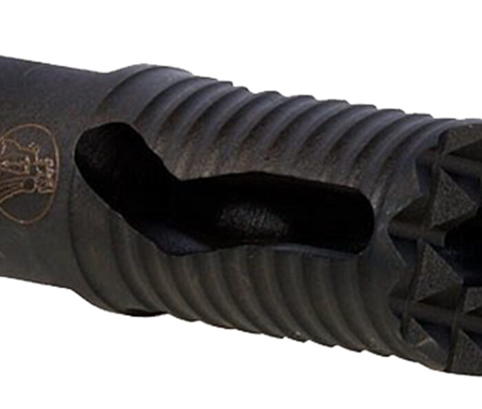 Troy Ind SBRAMED05BT00 Medieval Muzzle Brake Black Steel with 1/2"-28 tpi Threads & 2.25" OAL for 5.56x45mm NATO AR-Platform