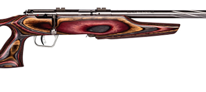Savage Arms 25740 Mark II BSEV Full Size 22 LR 5+1 21" Satin Spiral Fluted Barrel, Satin Drilled & Tapped Stainless Steel Receiver, Royal Jacaranda Thumbhole Laminate Stock, Right Hand