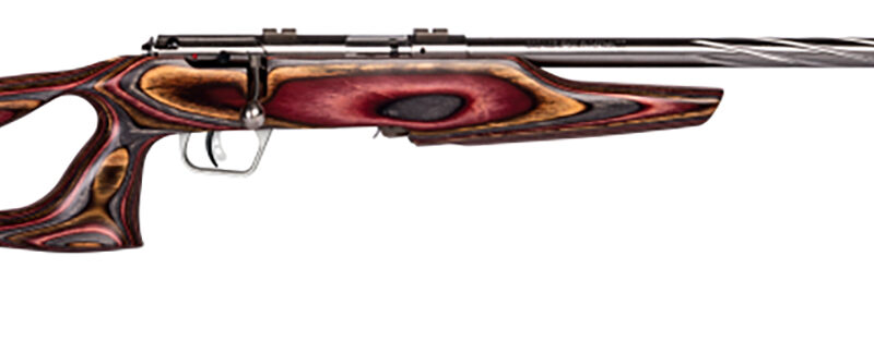 Savage Arms 25740 Mark II BSEV Full Size 22 LR 5+1 21" Satin Spiral Fluted Barrel, Satin Drilled & Tapped Stainless Steel Receiver, Royal Jacaranda Thumbhole Laminate Stock, Right Hand