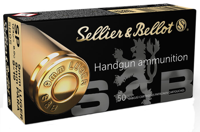 Sellier & Bellot SB9S Handgun  9mmLuger 124gr Soft Point 50 Per Box/20 Case