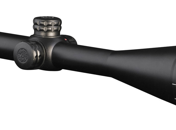 Konus 7274 KonusPro-Plus Long Range Matte Black 6-24x50mm AO 1" Tube Dual Illuminated (Blue/Red) Engraved Crosshair w/Dot Reticle