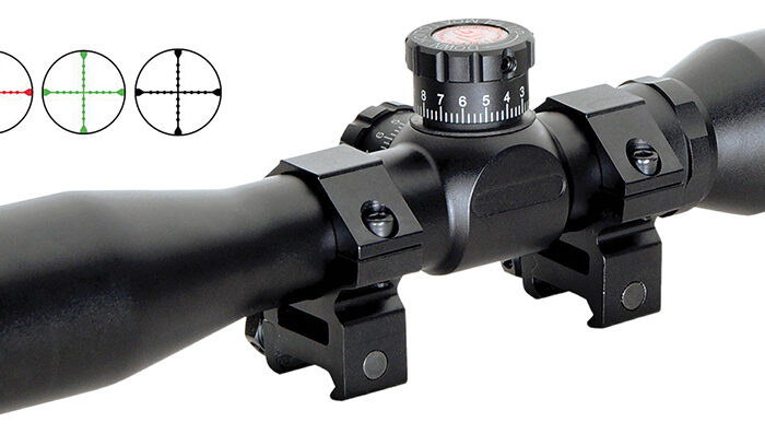Truglo TG8504BT Tru-Brite Xtreme Compact Tactical 4x 32mm Obj 20.79 ft @ 100yds FOV 1" Tube Black Finish Mil-Dot