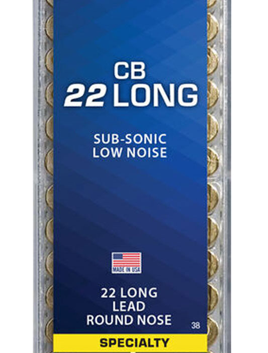 CCI 0038 Specialty CB Subsonic 22Long 29gr Lead Round Nose 100 Per Box/50 Case