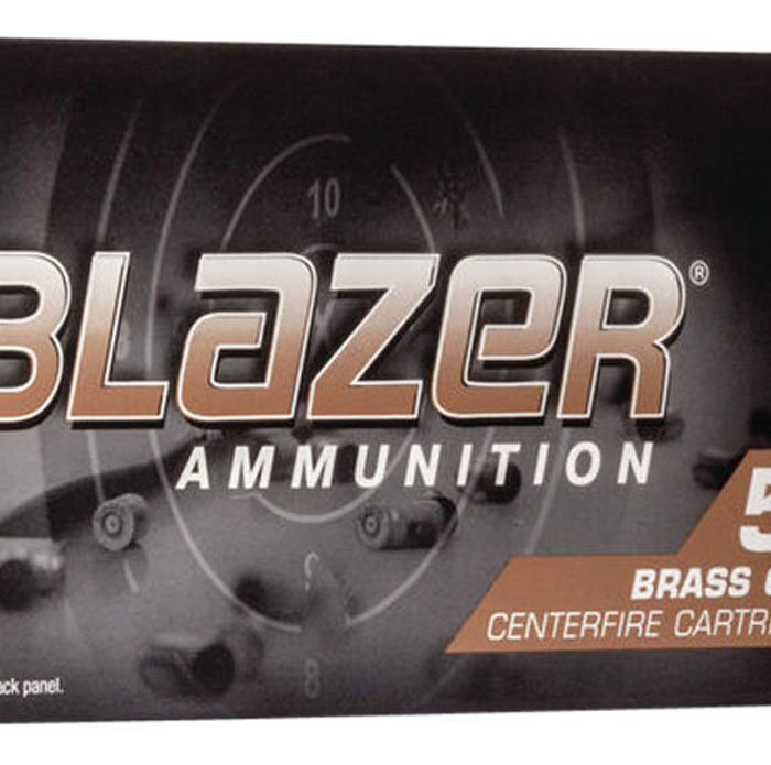 CCI 5220 Blazer Brass Handgun 40S&W 180gr Full Metal Jacket 50 Per Box/20 Case