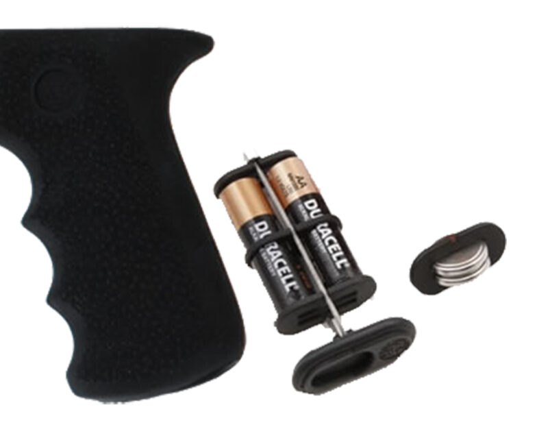 Hogue 74010 Rubber Grip  Cobblestone Black Rubber with Finger Grooves & Storage for AK-47, AK-74 (Batteries Not Included)