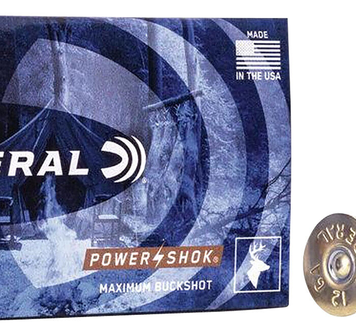 Federal F12700 Power-Shok Magnum 12Gauge 2.75" 9Pellets 1 3/16oz 00BuckShot 5 Per Box/50 Case